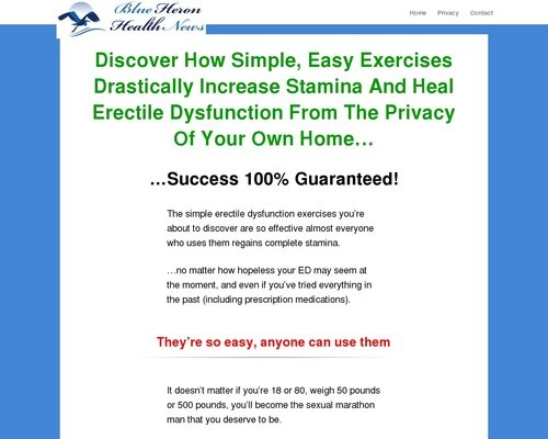 Cure Erectile Dysfunction – Blue Heron Health News