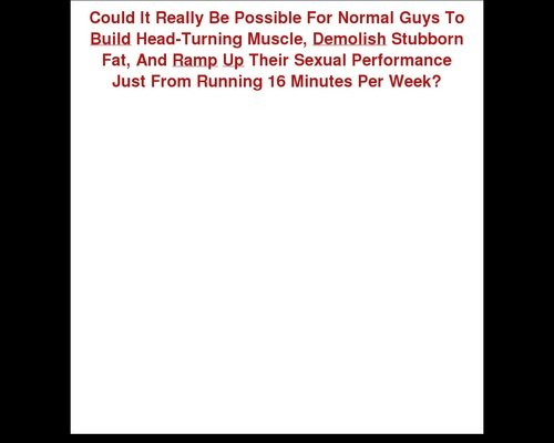 Anabolic Running
