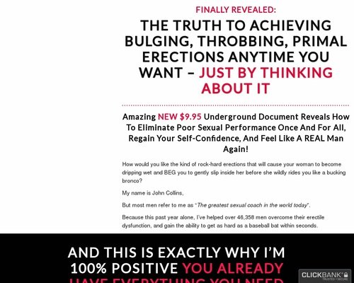 The ED Bible – Naturally Put An End To Erectile Dysfunction For Less Than 
