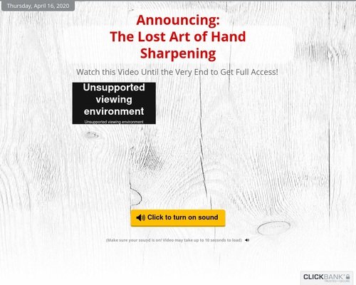 The Lost Art of Hand Sharpening The Lost Art of Hand Sharpening