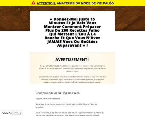 CB’s #1 Paleo Offer (PaleoHacks) NOW in French !! CB’s #1 Paleo Offer (PaleoHacks) NOW in French !!